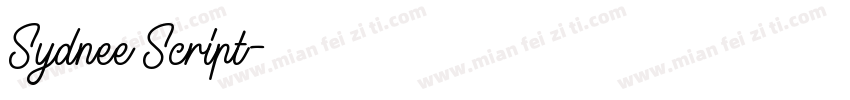 Sydnee Script字体转换